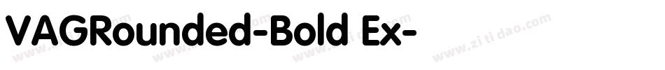 VAGRounded-Bold Ex字体转换